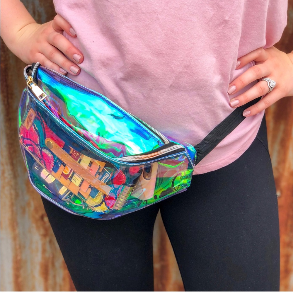 Iridescent fanny pack